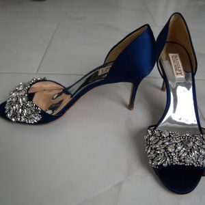 Badgley Mischka embellished heel